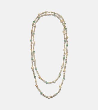 Ileana Makri Beaded necklace with gemstones