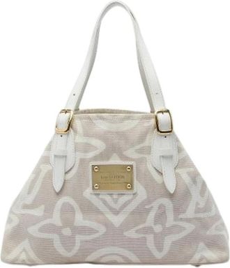 Louis Vuitton Pre-owned Tahitienne Cabas PM - Dames - Vintage Shopper - Beige - ONE Size - Leer - Vintage