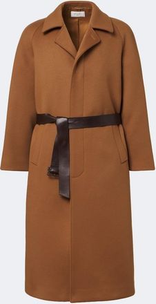 Saint Laurent Belted wool coat