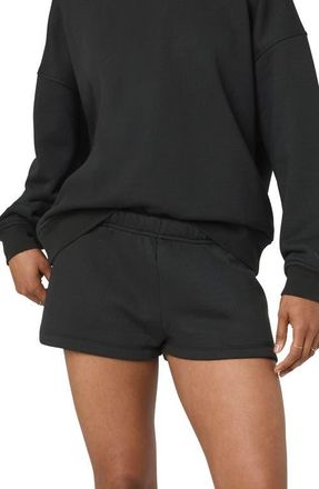 Florence By Mills Cozy Crush Sweat Shorts in Black at Nordstrom, Size Xx-Large