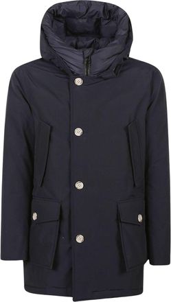 Woolrich Dark Navy Arctic Longline Down Parka