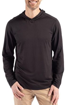 Cutter & Buck Coastline Epic Comfort Hoodie in Black at Nordstrom, Size Xxx-Large