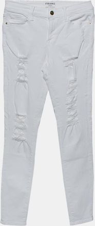 Frame Denim Frame White Denim Le Skinny De Jeanne Jeans