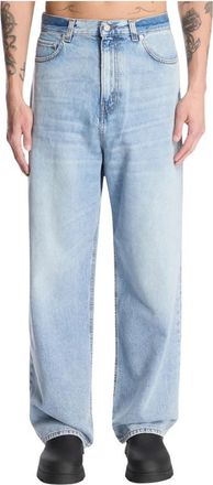 Haikure Wijde zachte katoenen jeans in medium wassing - Heren - Loose Fit Jeans - Blauw - W35 - Katoen - Jeans