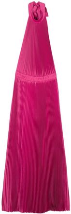 L’Idée open-back pleated maxi dress - women - Polyester - 14 - Pink