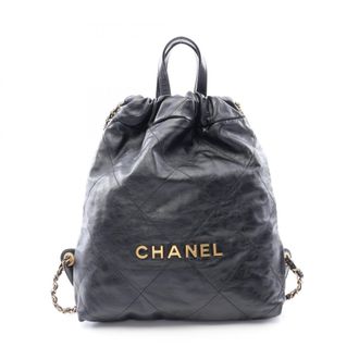 Chanel Black Leather Backpack (Pre-Owned)