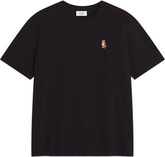 Maison Kitsuné T-Shirt Standing Fox Dal Fit Comodo-Uomo