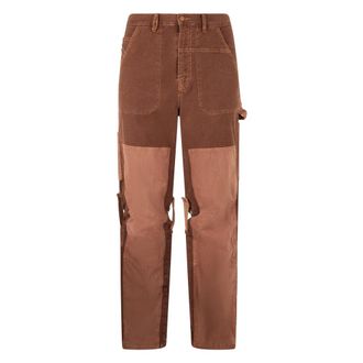 Diesel Straight Jeans, male, Brown, Size: W36 Jeans Workwear