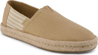 Toms Toms Alpargata Rope 2.0 Cotton Mens Oatmeal Slip-On Shoes - Multicolour - Size UK 10