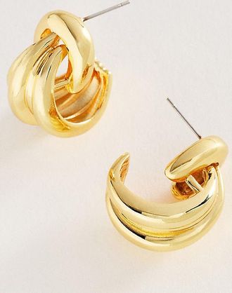 BaubleBar Linda Knot Hoop Earrings
