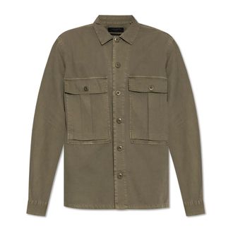 AllSaints Heren, Overhemden, Groen, Maat: XL Katoen