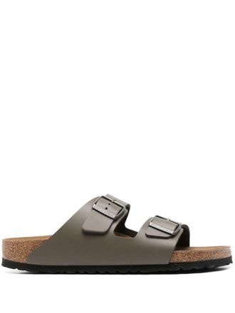 Birkenstock Arizona Concrete Gray, Natural Leather Shoes