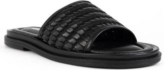Sergio Moretti Open Casual Slippers - Dames - Sandalen - Zwart - 37 EU - Leer - Schoenen