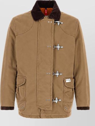 Fay cotton padded single breasted coat