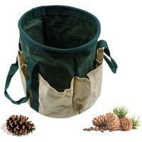 OEM Bolsa Para Herramientas De Jard&iacute;n Fabricada En Tela Oxford Impermeable Y Pa&ntilde;o De Limpieza - 6 Compartimentos Para Herramientas, Bolsa De Almacenamient