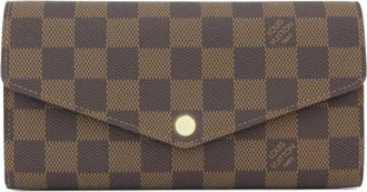 Louis Vuitton Ebene Coated Canvas Long Wallet (Bi-Fold) (Pre-Owned)
