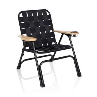 Oniva Lux Woven Camp Chair in Black at Nordstrom