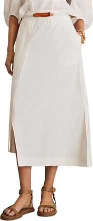 Reiss Niara Leather Belted Skirt