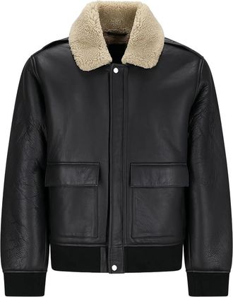 Calvin Klein Shearling-collar Bomber Jacket