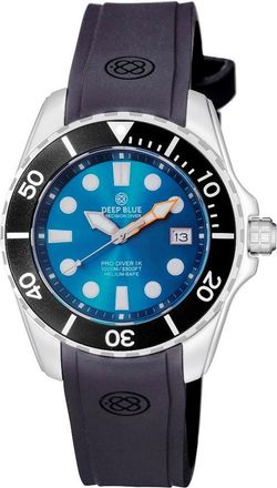 Deep Blue Pro Diver 1K All Purpose Diver Automatic Blue Dial Mens Watch APSD1KBLUESTRP