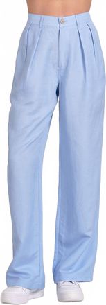 Elan Pleated Front Pants In Dreamy Sky Blue
