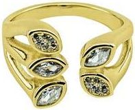 Panacea Marquise Crystal Open Band Ring in Gold at Nordstrom Rack