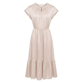 Sand Copenhagen Midi Dresses, female, Beige, Size: XL 3176 Matt Prosie Midi Dress