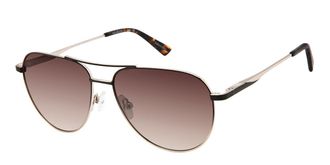 ANN TAYLOR ATP933 Polarized C01 Womens Sunglasses Gold Size 54