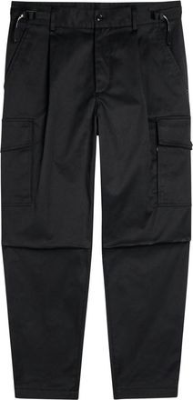 Moncler Barrel-leg Stretch-cotton Cargo Trousers - Black - 54 (W38 / Xxl)