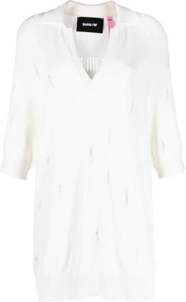 Barrow Polo Shirts, male, White, Size: L Polo with worn effect