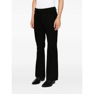 Ernest W. Baker Calf Suede Trousers - Black