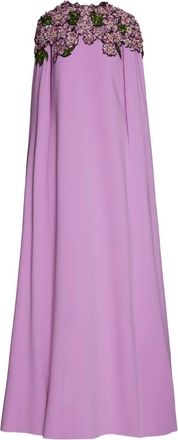 Oscar De La Renta Abito da sera con paillettes - Rosa