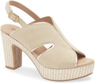 Cordani Toni Lamina Slingback Sandal in Visone-Platino at Nordstrom, Size 8.5Us