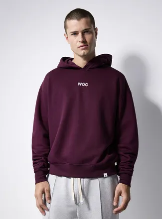 WOC Mens Textured logo hooded sweatshirt