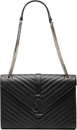 Saint Laurent Pre-owned Saint Laurent Large Calfskin Chevron Monogram Envelope Bag Ladies ZCTVYEWIUW4LL65P