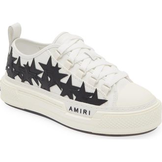 Amiri Stars Court Sneaker in White Black at Nordstrom, Size 11Us