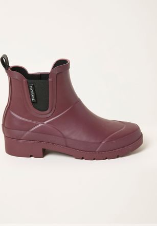 Fat Face FatFace Burgundy Red Rubber Ankle Welly