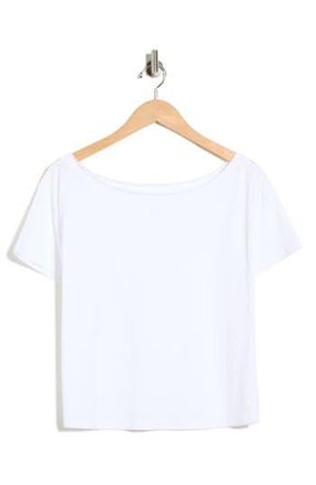 Abound Slashed Neck Relaxed Short Sleeve T-Shirt in White at Nordstrom Rack, Size X-Small