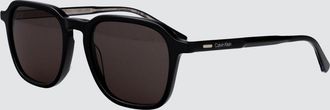 Calvin Klein Occhiali da sole aviator in acetato con lenti CR-39