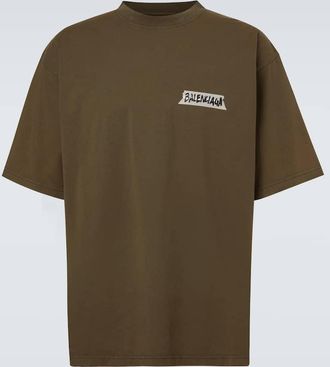 Balenciaga Logo cotton jersey T-shirt