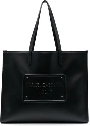 Dolce & Gabbana Ten.. Zwart - Heren - Shoppers - Zwart - ONE Size - Leer - Tassen