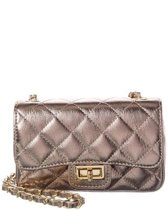 Persaman New York Jennie Metallic Quilted Leather Crossbody