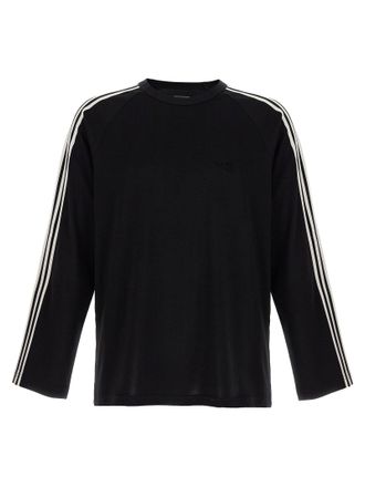Yohji Yamamoto Y-3 Long Sleeve Tee 3-Stripes T-Shirt White/Black