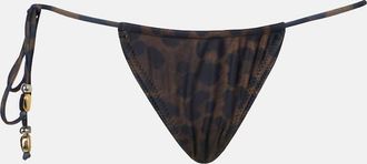 Same Swim Beaded printed bikini bottoms