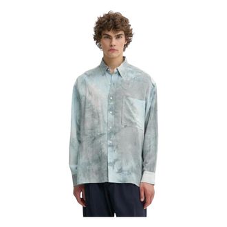 Iro Narcisse Oversize Shirt - Heren - Casual Overhemden - Blauw - L - Linnen - Overhemden