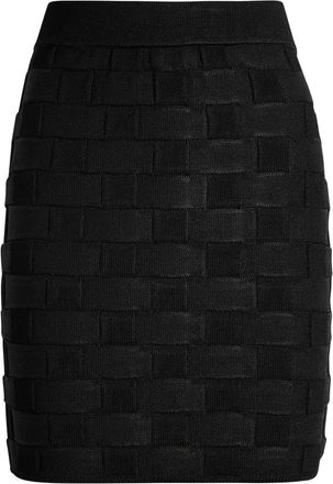 Tove Ash checked mini skirt - Black