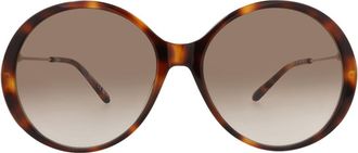 Chloé 58mm Round Sunglasses in Havana Gold Brown at Nordstrom Rack