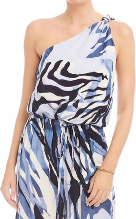 Fifteen Twenty Vanita One-Shoulder Top In Blue