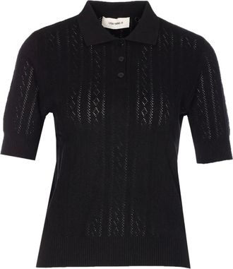 Lisa Yang Polo con bottoni - Nero