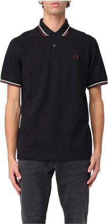 Fred Perry Tops, Heren, Zwart, S, Polo Shirts